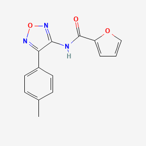 molecular formula C14H11N3O3 B15111094 N-[4-(4-methylphenyl)-1,2,5-oxadiazol-3-yl]furan-2-carboxamide 