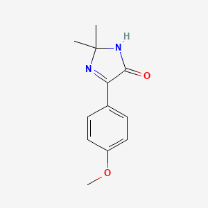 molecular formula C12H14N2O2 B15111096 5-(4-methoxyphenyl)-2,2-dimethyl-2,3-dihydro-4H-imidazol-4-one 