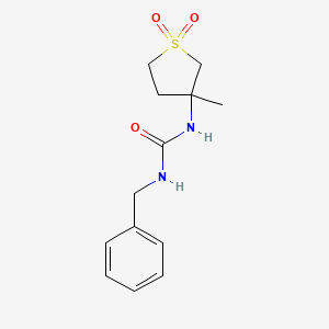 molecular formula C13H18N2O3S B15111111 N-benzyl-N'-(3-methyl-1,1-dioxidotetrahydro-3-thienyl)urea 