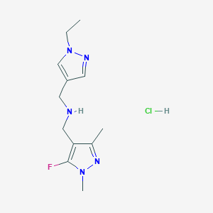 1-(1-ethyl-1H-pyrazol-4-yl)-N-[(5-fluoro-1,3-dimethyl-1H-pyrazol-4-yl)methyl]methanamine