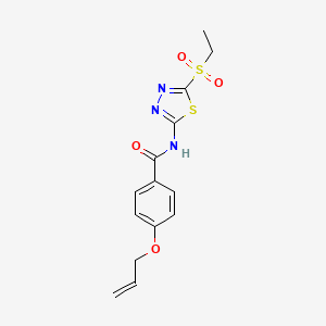 N-[5-(ethylsulfonyl)-1,3,4-thiadiazol-2-yl]-4-(prop-2-en-1-yloxy)benzamide