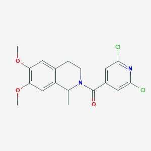 (2,6-dichloropyridin-4-yl)(6,7-dimethoxy-1-methyl-3,4-dihydroisoquinolin-2(1H)-yl)methanone