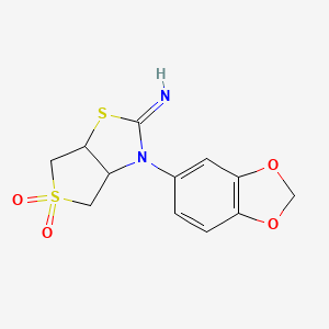 3-(1,3-benzodioxol-5-yl)tetrahydrothieno[3,4-d][1,3]thiazol-2(3H)-imine 5,5-dioxide