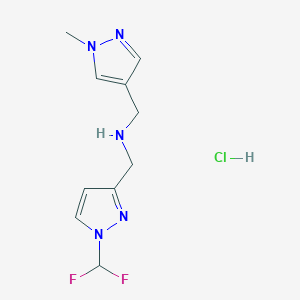 1-[1-(difluoromethyl)-1H-pyrazol-3-yl]-N-[(1-methyl-1H-pyrazol-4-yl)methyl]methanamine