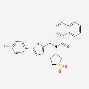 N-(1,1-dioxidotetrahydrothiophen-3-yl)-N-{[5-(4-fluorophenyl)furan-2-yl]methyl}naphthalene-1-carboxamide