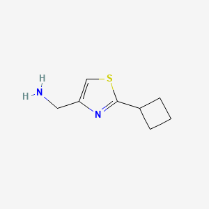 molecular formula C8H12N2S B15111375 (2-Cyclobutylthiazol-4-yl)methanamine 