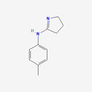 molecular formula C11H14N2 B15111401 N-(4-methylphenyl)-3,4-dihydro-2H-pyrrol-5-amine 