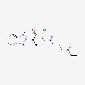 4-chloro-5-{[3-(diethylamino)propyl]amino}-2-(1-methyl-1H-benzimidazol-2-yl)pyridazin-3(2H)-one