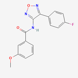 N-[4-(4-fluorophenyl)-1,2,5-oxadiazol-3-yl]-3-methoxybenzamide