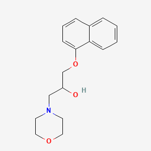 alpha-((1-Naphthalenyloxy)methyl)-4-morpholineethanol