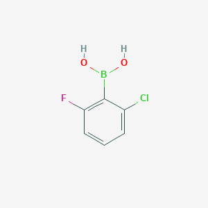molecular formula C6H5BClFO2 B151115 2-氯-6-氟苯硼酸 CAS No. 313545-32-3