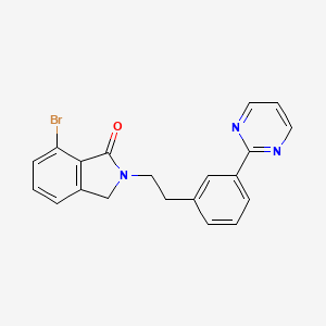 molecular formula C20H16BrN3O B1511150 7-溴-2-(3-(嘧啶-2-基)苯乙基)异吲哚啉-1-酮 CAS No. 1417190-47-6