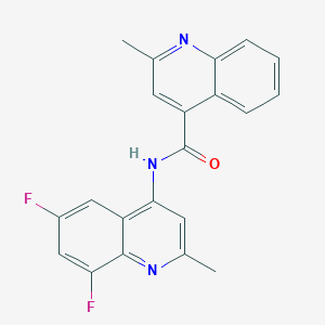 N-(6,8-difluoro-2-methylquinolin-4-yl)-2-methylquinoline-4-carboxamide