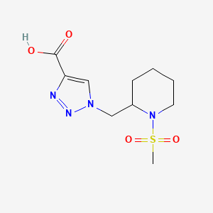 1H-1,2,3-Triazole-4-carboxylic acid, 1-[[1-(methylsulfonyl)-2-piperidinyl]methyl]-