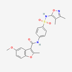 N-(4-{[(3,4-dimethylisoxazol-5-yl)amino]sulfonyl}phenyl)-5-methoxy-2-methyl-1-benzofuran-3-carboxamide