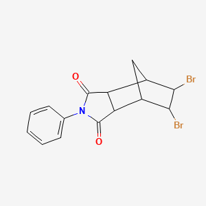 4,7-Methano-1H-isoindole-1,3(2H)-dione, 5,6-dibromohexahydro-2-phenyl-