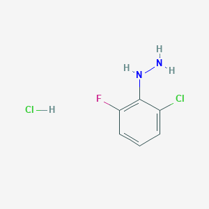 molecular formula C6H7Cl2FN2 B151116 (2-氯-6-氟苯基)肼盐酸盐 CAS No. 529512-79-6