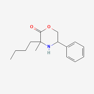 3-Butyl-3-methyl-5-phenylmorpholin-2-one