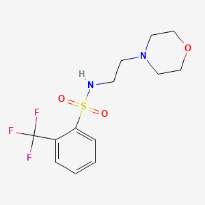 molecular formula C13H17F3N2O3S B15111620 (2-Morpholin-4-ylethyl){[2-(trifluoromethyl)phenyl]sulfonyl}amine 