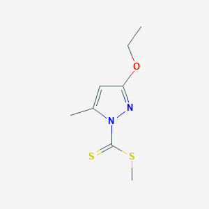 (3-Ethoxy-5-methylpyrazolyl)methylthiomethane-1-thione