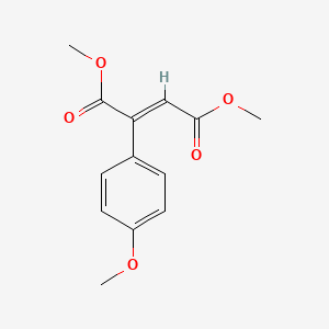 molecular formula C13H14O5 B1511167 Dimethyl 2-(4-methoxyphenyl)fumarate CAS No. 488713-19-5