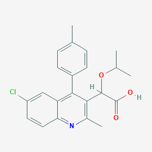 [6-Chloro-2-methyl-4-(4-methylphenyl)-3-quinolinyl](isopropoxy)acetic acid