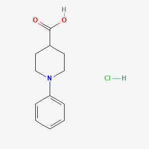 molecular formula C12H16ClNO2 B1511176 1-Phenylpiperidine-4-carboxylic acid hydrochloride CAS No. 209005-67-4