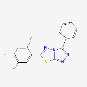 6-(2-Chloro-4,5-difluorophenyl)-3-phenyl-[1,2,4]triazolo[3,4-b][1,3,4]thiadiazole