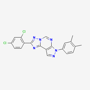 2-(2,4-dichlorophenyl)-7-(3,4-dimethylphenyl)-7H-pyrazolo[4,3-e][1,2,4]triazolo[1,5-c]pyrimidine