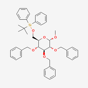 molecular formula C44H50O6Si B1511186 Methyl 2,3,4-tri-O-benzyl-6-O-tert-butyldiphenylsilyl-A-D-glucopyranoside 