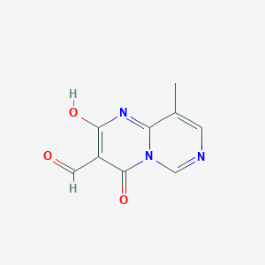 2-hydroxy-9-methyl-4-oxo-4H-pyrimido[1,6-a]pyrimidine-3-carbaldehyde