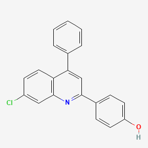 4-(7-Chloro-4-phenylquinolin-2-yl)phenol