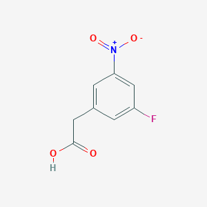 molecular formula C8H6FNO4 B1511187 2-(3-Fluoro-5-nitrophenyl)acetic acid CAS No. 1211529-88-2