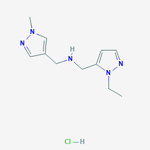 1-(1-ethyl-1H-pyrazol-5-yl)-N-[(1-methyl-1H-pyrazol-4-yl)methyl]methanamine