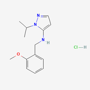 molecular formula C14H20ClN3O B15111925 1-isopropyl-N-(2-methoxybenzyl)-1H-pyrazol-5-amine 