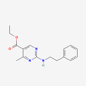 Ethyl 4-methyl-2-[(2-phenylethyl)amino]pyrimidine-5-carboxylate