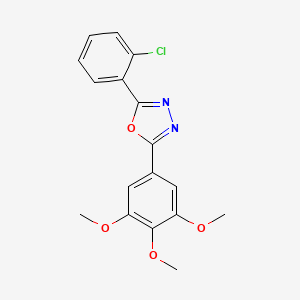 2-(2-Chlorophenyl)-5-(3,4,5-trimethoxyphenyl)-1,3,4-oxadiazole