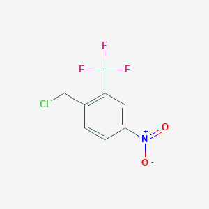 molecular formula C8H5ClF3NO2 B1511202 1-(Chloromethyl)-4-nitro-2-(trifluoromethyl)benzene CAS No. 859027-07-9