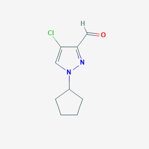 4-Chloro-1-cyclopentyl-1H-pyrazole-3-carbaldehyde