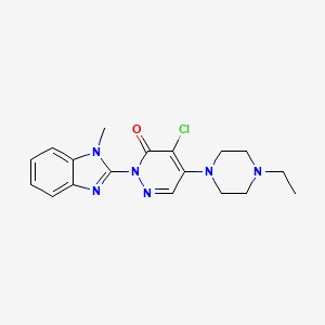 4-chloro-5-(4-ethylpiperazin-1-yl)-2-(1-methyl-1H-benzimidazol-2-yl)pyridazin-3(2H)-one