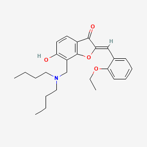 (2Z)-7-[(dibutylamino)methyl]-2-(2-ethoxybenzylidene)-6-hydroxy-1-benzofuran-3(2H)-one