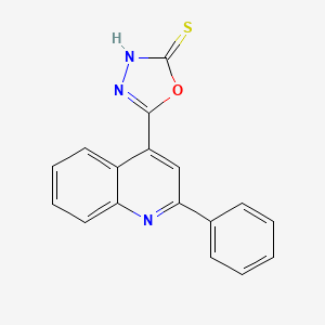 5-(2-Phenyl-4-quinolyl)-1,3,4-oxadiazole-2-thiol