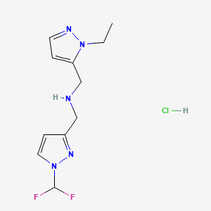 1-[1-(difluoromethyl)-1H-pyrazol-3-yl]-N-[(1-ethyl-1H-pyrazol-5-yl)methyl]methanamine