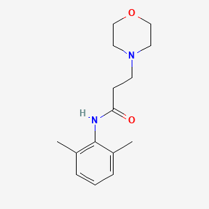 molecular formula C15H22N2O2 B15112254 N-(2,6-Dimethylphenyl)-3-(4-morpholinyl)propanamide 