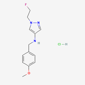 1-(2-Fluoroethyl)-n-(4-methoxybenzyl)-1h-pyrazol-4-amine