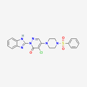 2-(1H-benzimidazol-2-yl)-4-chloro-5-[4-(phenylsulfonyl)piperazin-1-yl]pyridazin-3(2H)-one