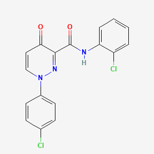 N-(2-chlorophenyl)-1-(4-chlorophenyl)-4-oxo-1,4-dihydropyridazine-3-carboxamide