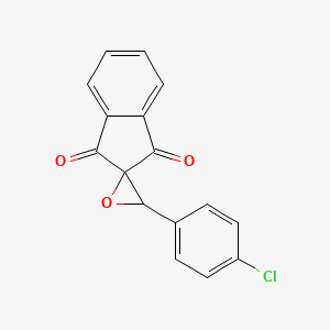 3'-(4-Chlorophenyl)spiro[indene-2,2'-oxirane]-1,3-dione