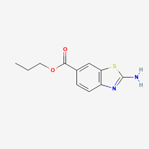 molecular formula C11H12N2O2S B15112318 Propyl 2-aminobenzothiazole-6-carboxylate 