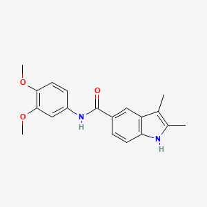 N-(3,4-dimethoxyphenyl)-2,3-dimethyl-1H-indole-5-carboxamide